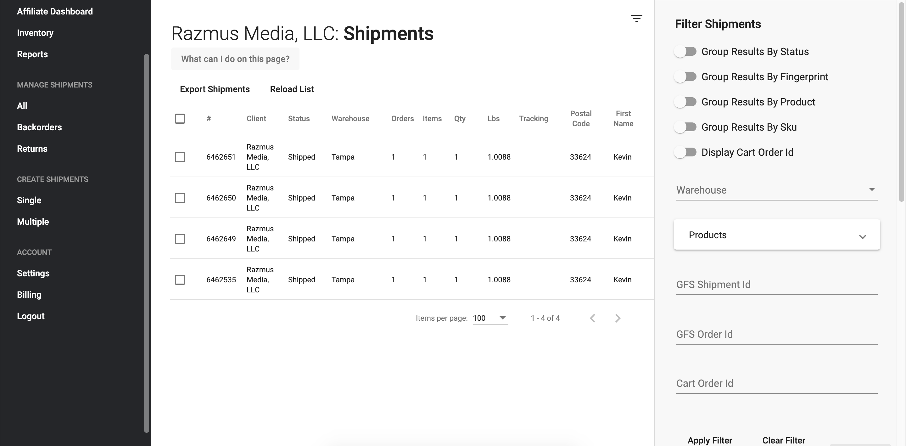 gfs-overview-of-shipments